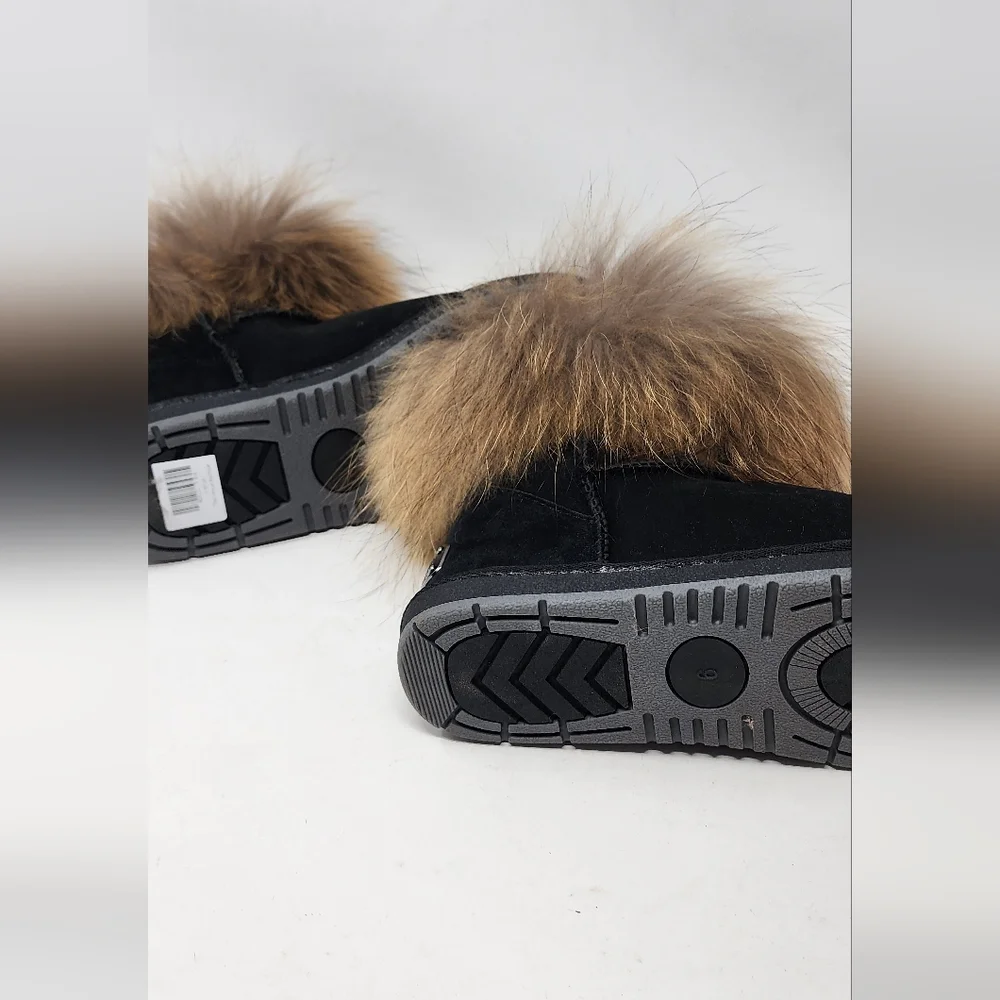 SHEEPSKIN WOMENS FUR LINED BOOT SZ. 9 - Picture 4 of 6